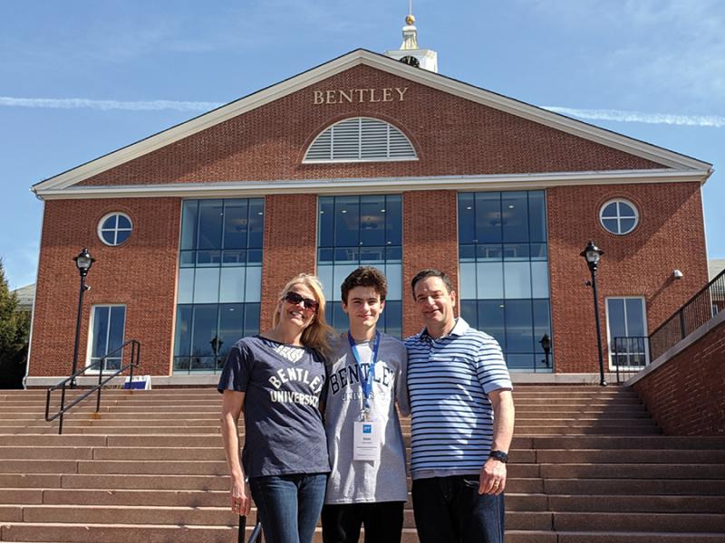 Dom and parents at Bentley