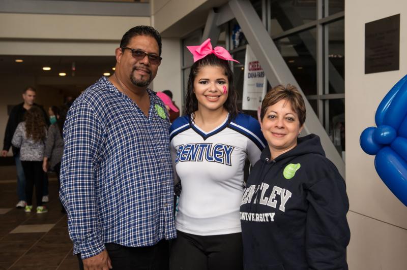 Parents with a cheerleader