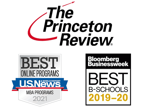 princeton review, u.s. news, and bloomberg rankings for bentley mba