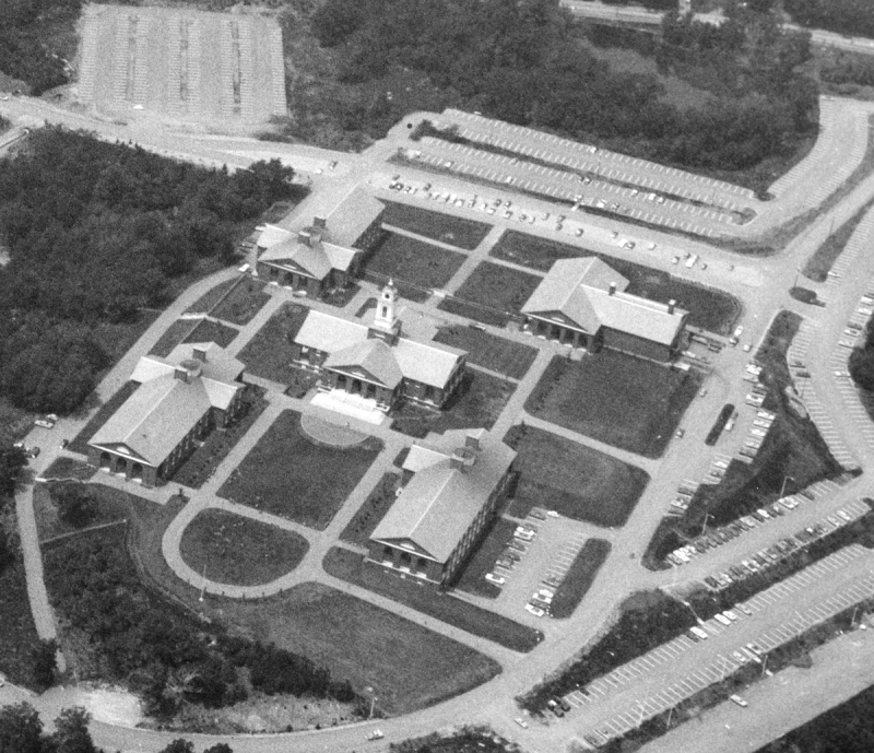 Aerial View of Bentley's main campus