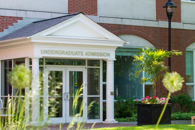 Exterior shot of the Undergraduate Admissions office