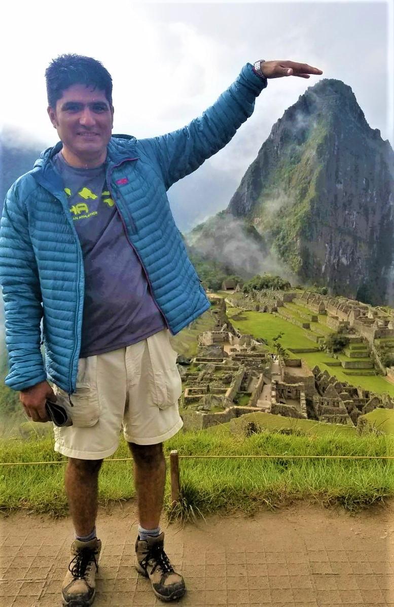 Christian at Machu Picchu
