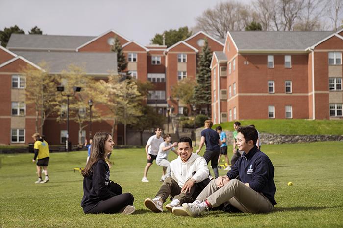 students on greenspace