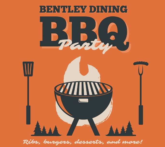 BBQ Event flyer with a grill