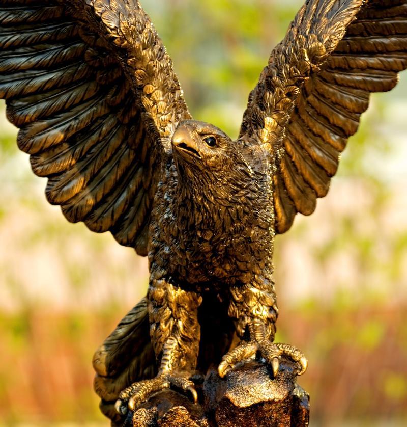 falcon statue