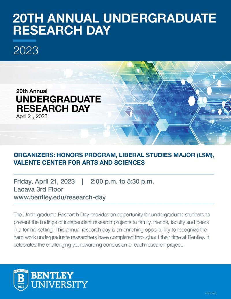 A Flier for the 2023 UG Research Day