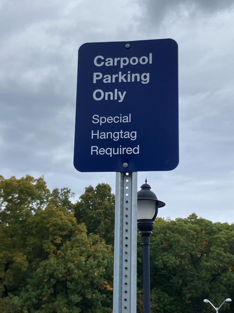 carpool sign
