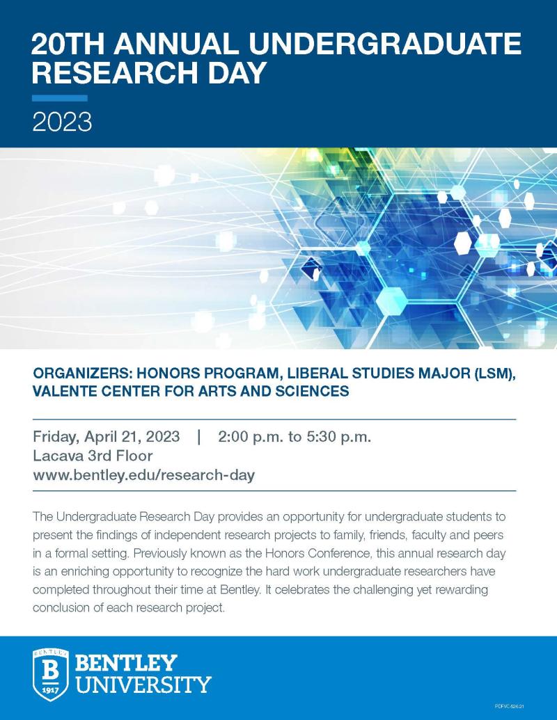 20th Annual Undergraduate Research Day flyer
